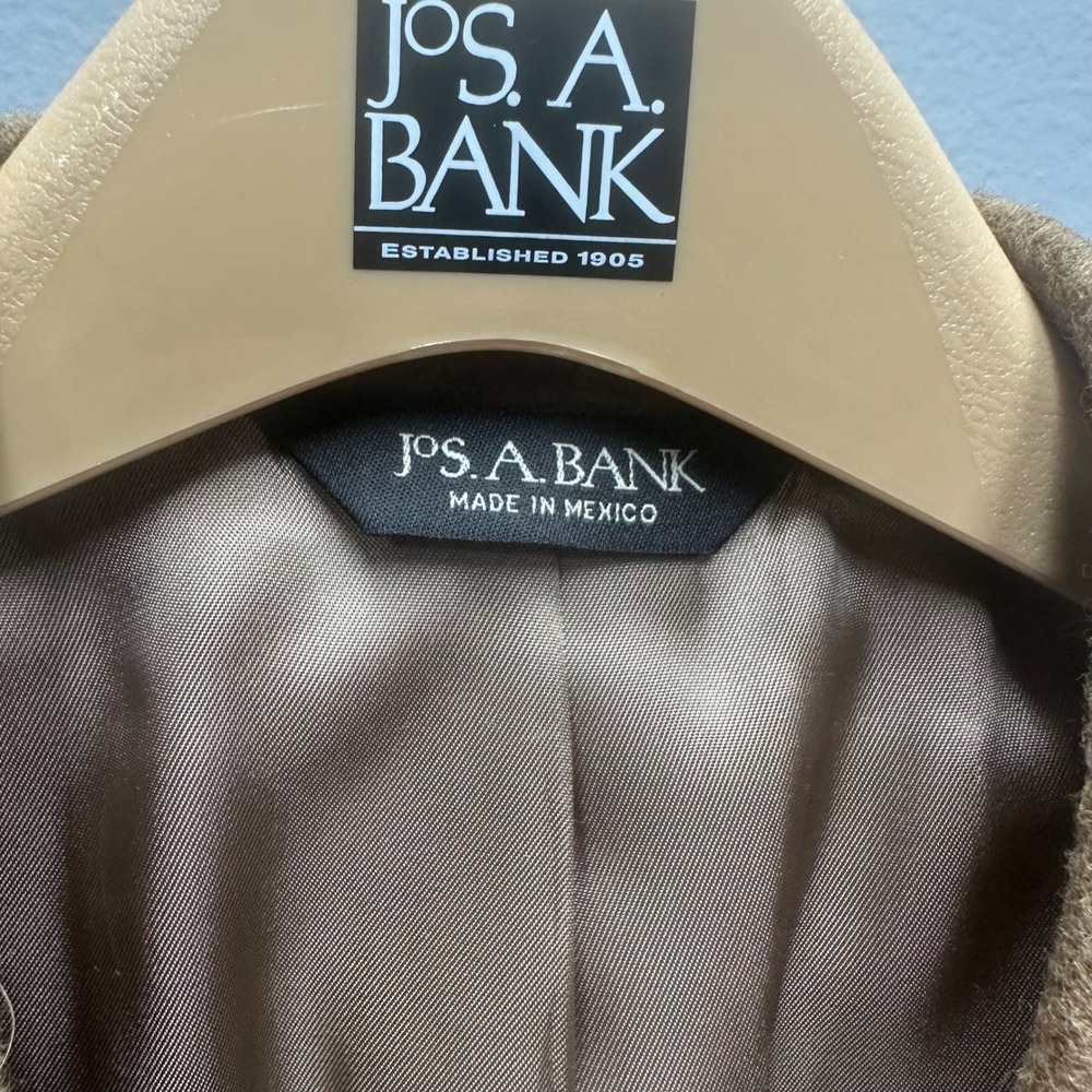 Jos A Bank Executive 44 Reg 100 % Camel Hair Blazer Jacket Men's Brown - Picture 12 of 12